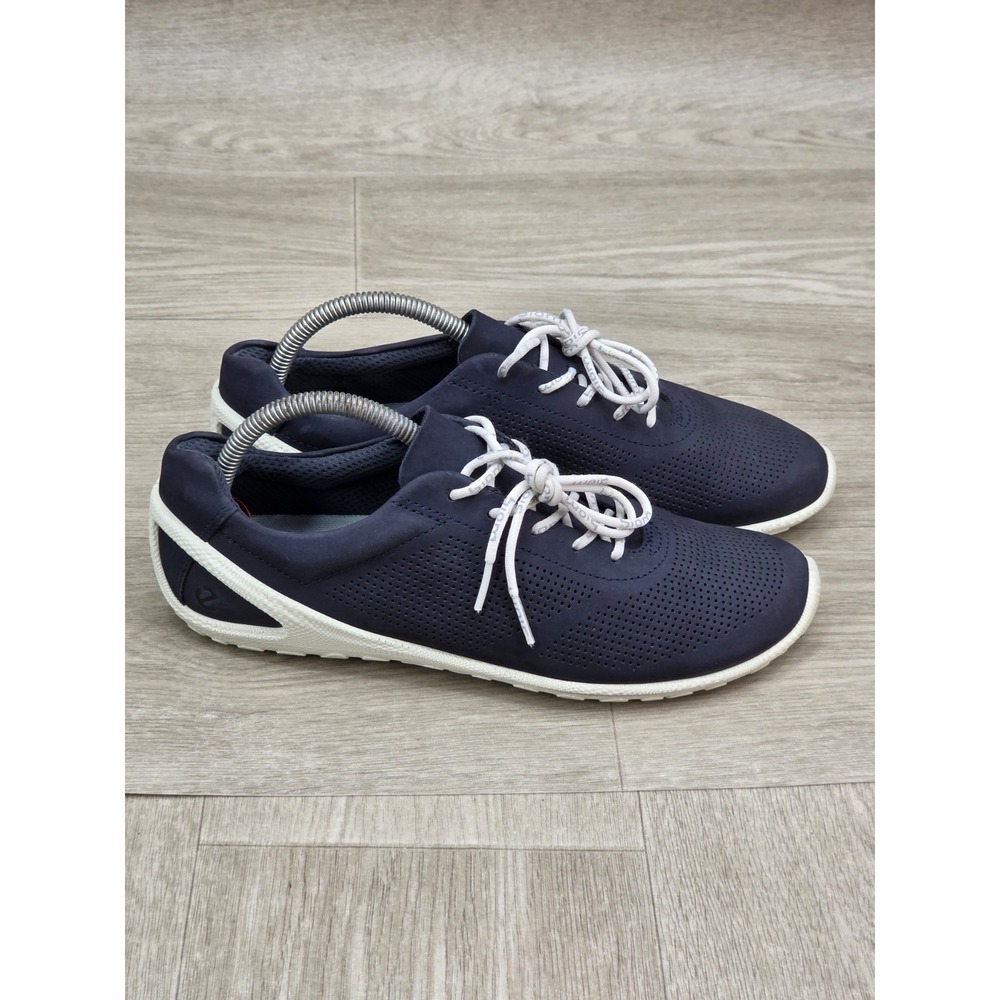 ECCO BIOM Lite Sneakers Unisex EU 39 US‎ Womens 8.5 Mens 6.5 Navy Nubuck Low
